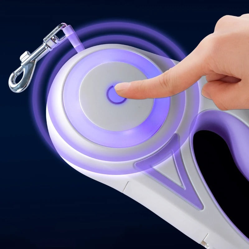 CanineGlow - Luminous Dog Lead with Retractable Function