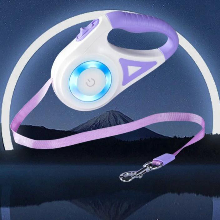CanineGlow - Luminous Dog Lead with Retractable Function