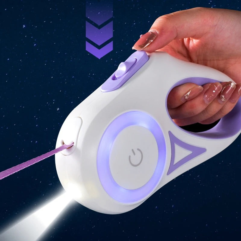 CanineGlow - Luminous Dog Lead with Retractable Function
