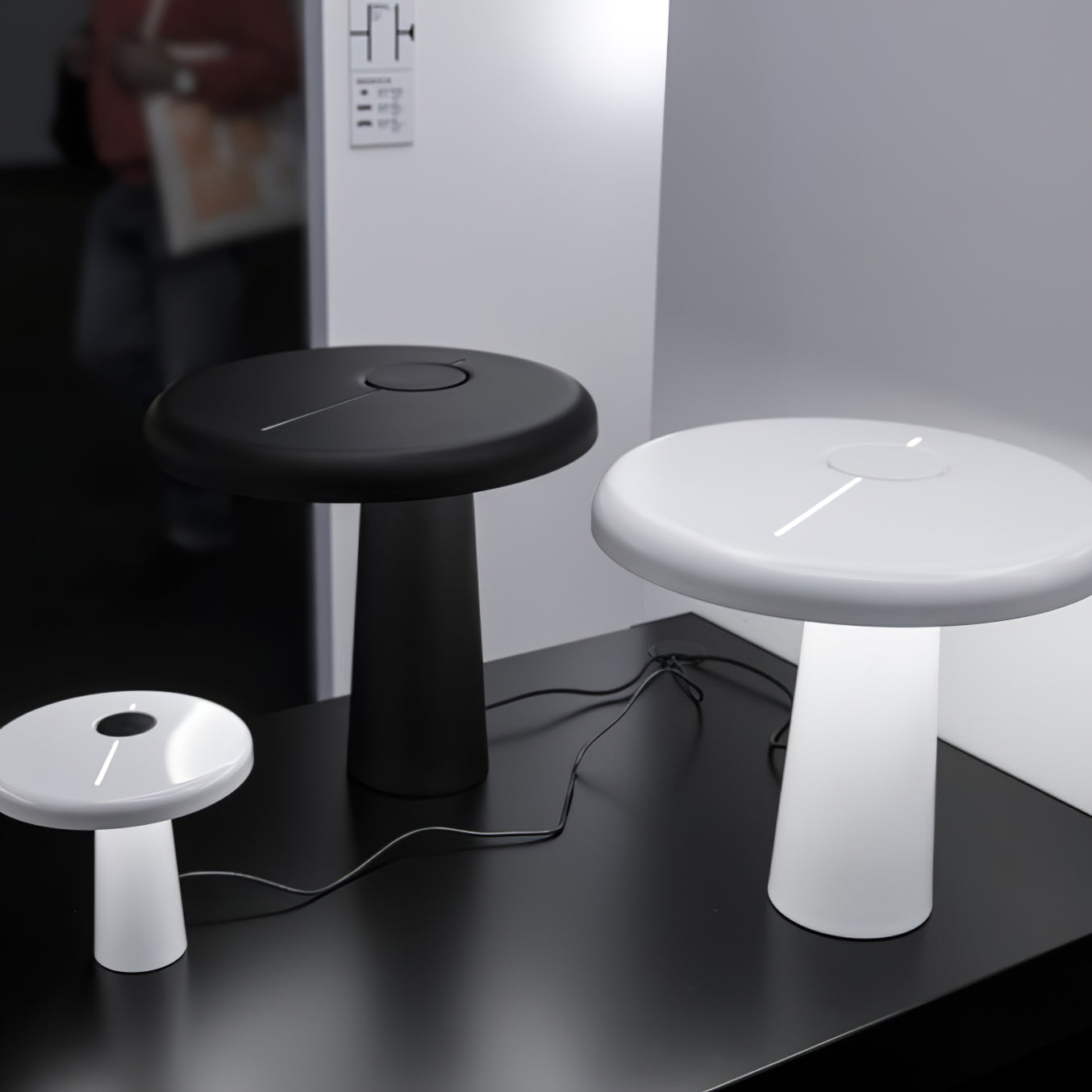 HoopLuxe - Moderne LED-bordlampe med stilfuldt rundt design