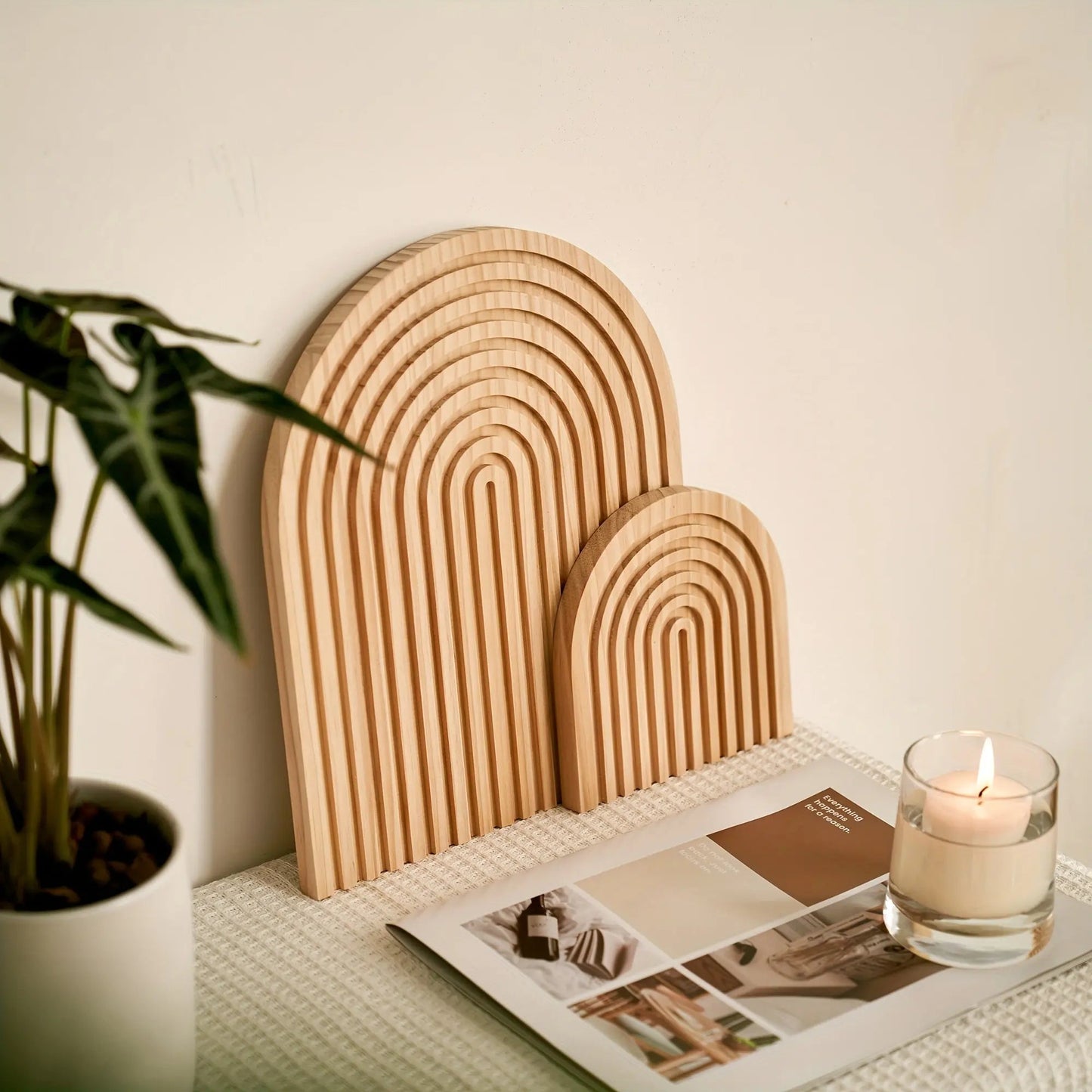 BohoArch - Décoration murale d'arcs en bois