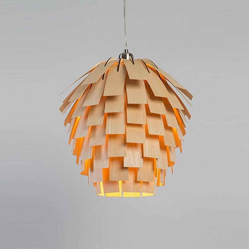 PineCharm | Natural Wooden Pendant Light
