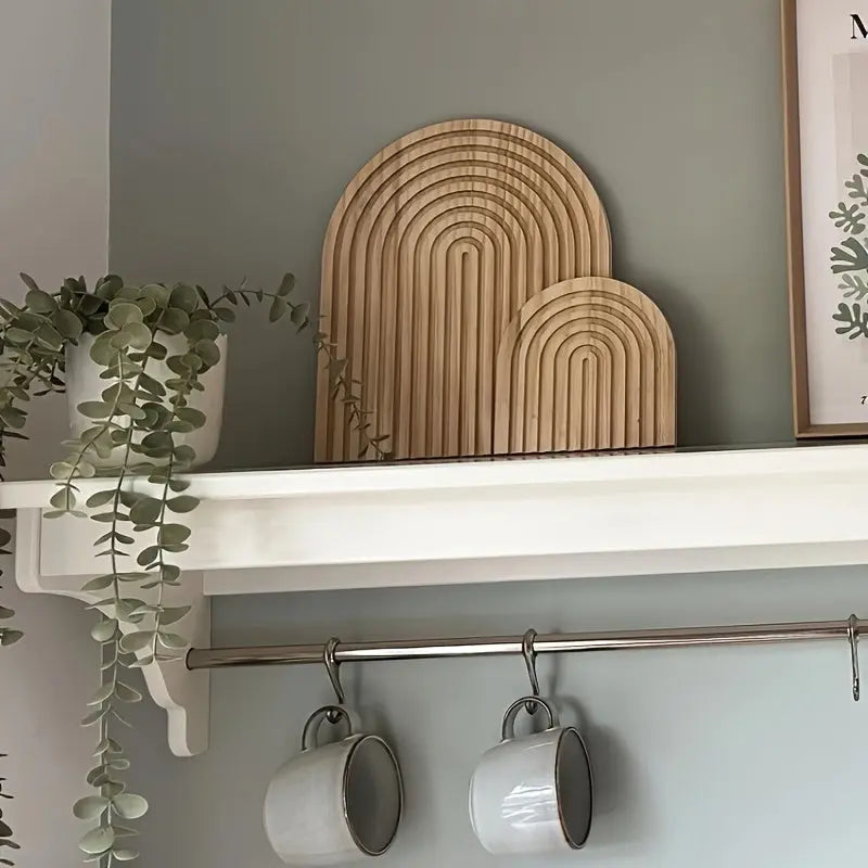 BohoArch - Décoration murale d'arcs en bois