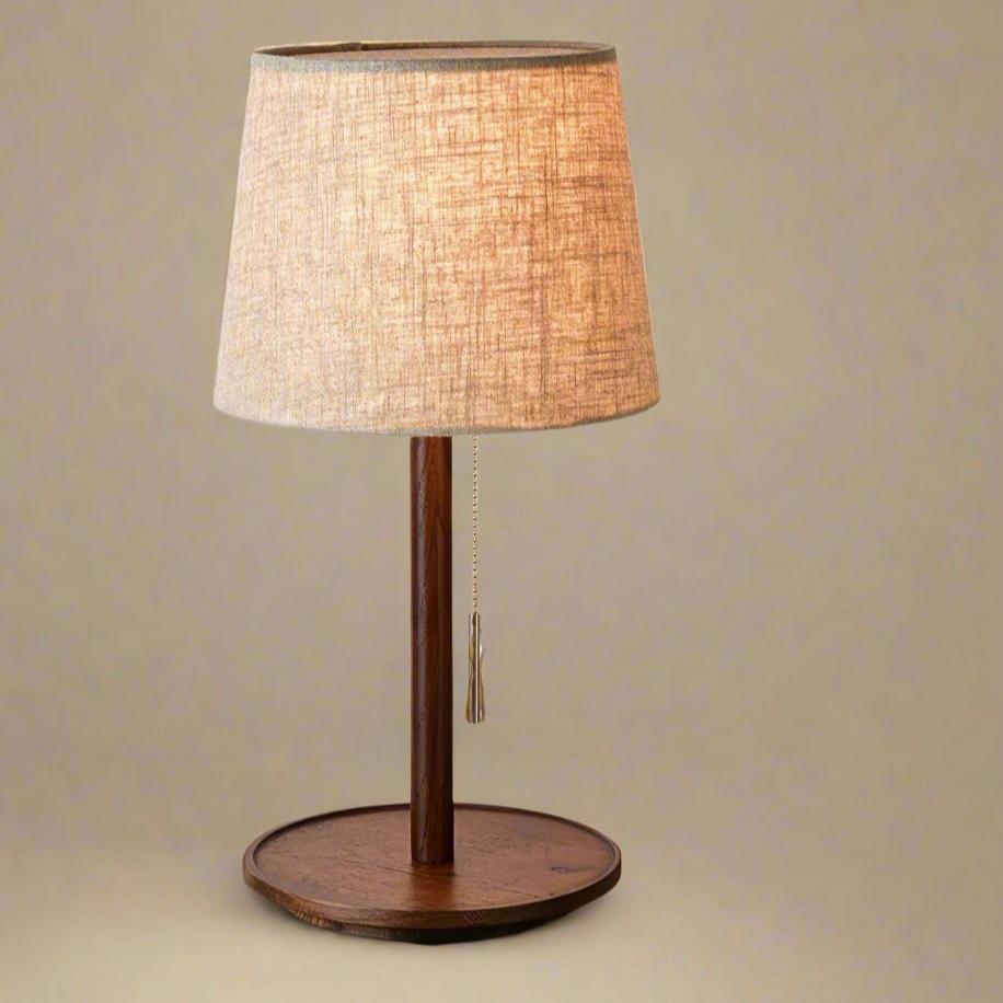 NobleWood - Valnød & Stof Bordlampe