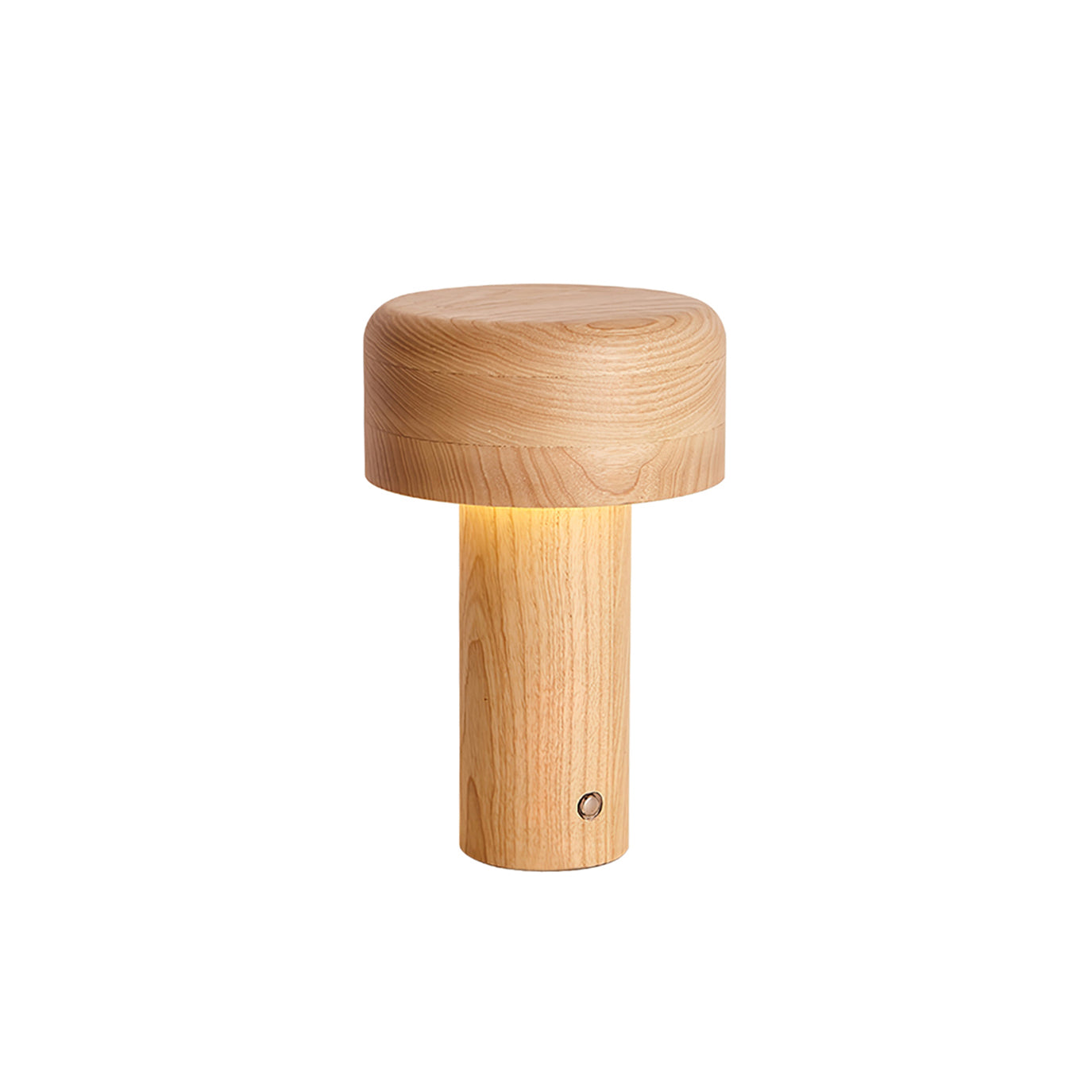 WoodenLuxe - Bordlampe med minimalistisk tårnstil og blødt lys