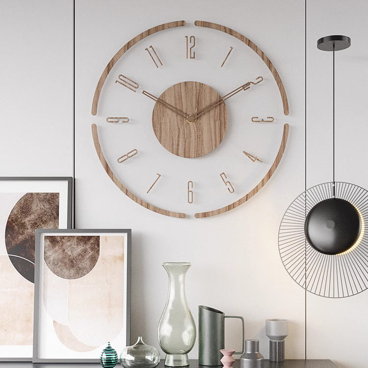 WoodClock - Nordisk stil træ vægur