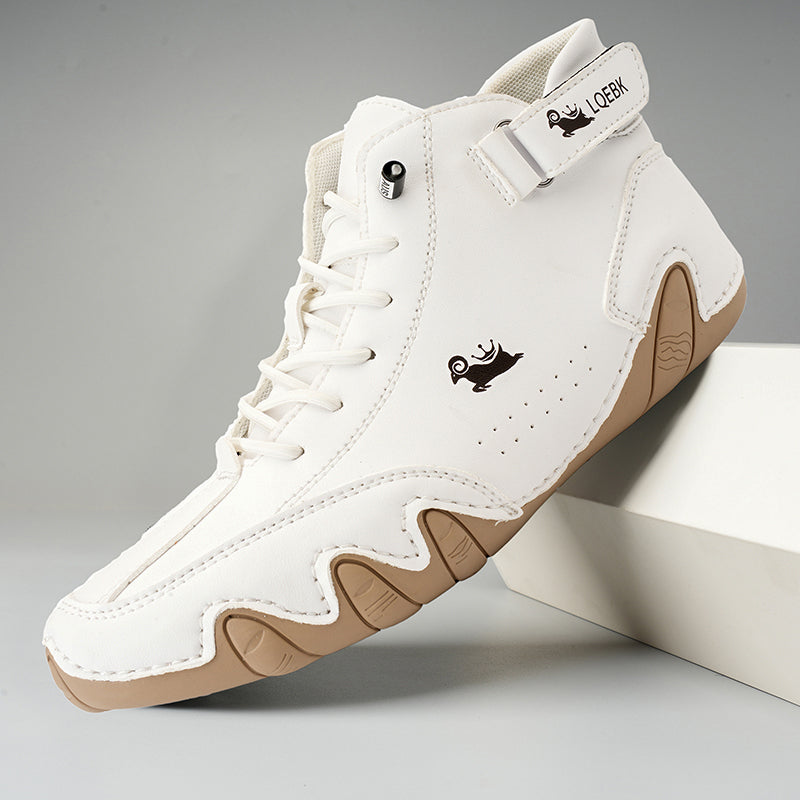 Chaussures de marche pour hommes - cuir - semelle orthopédique
