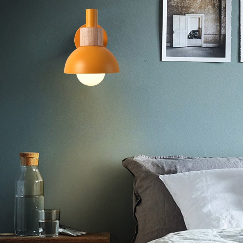 WoodenAura - Lampe murale en bois Julie