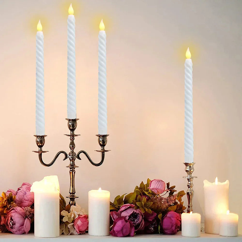FlameAura - Weihnachts-LED-Kerzen mit 3D-Effekt