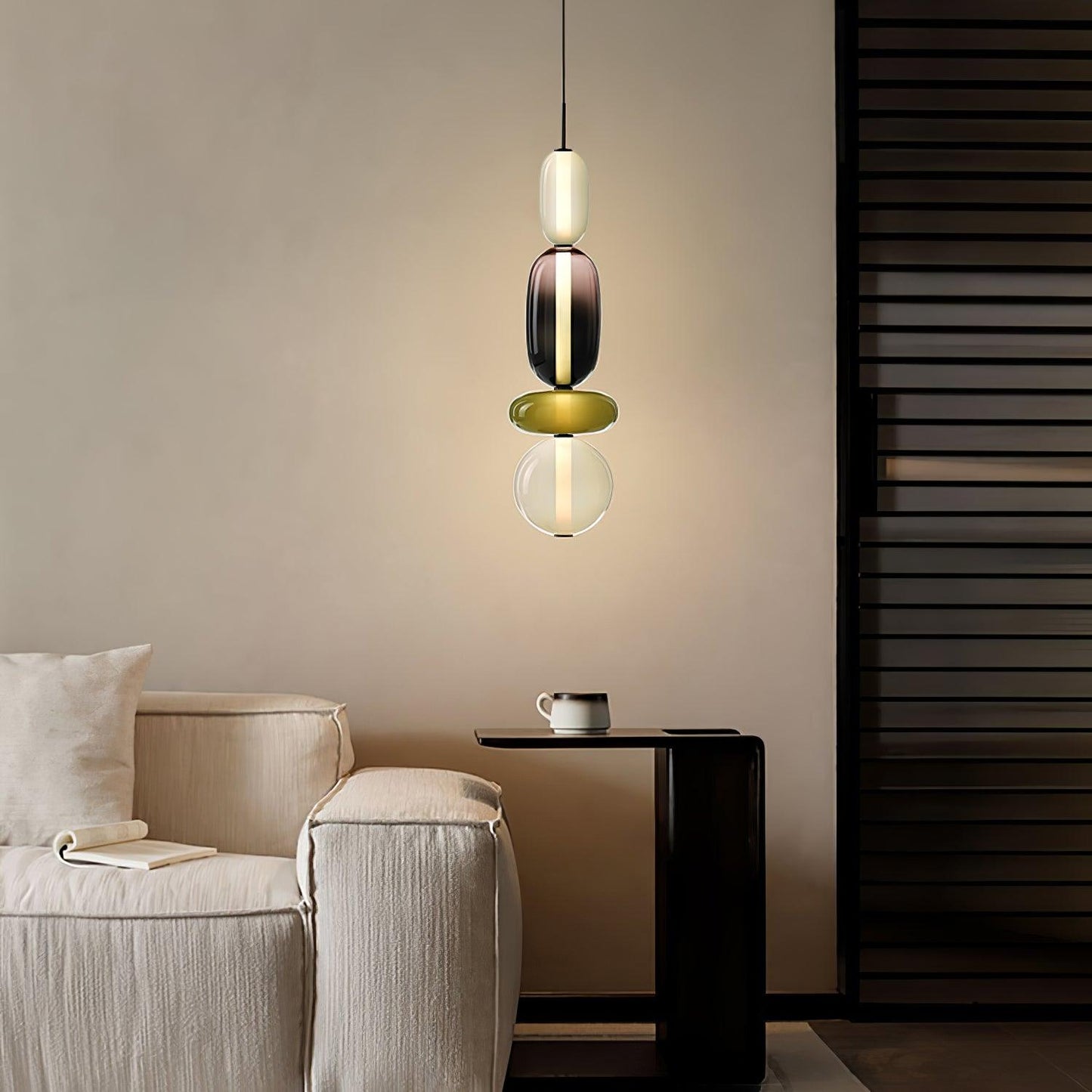 Pendant Light Made of Candied Glass