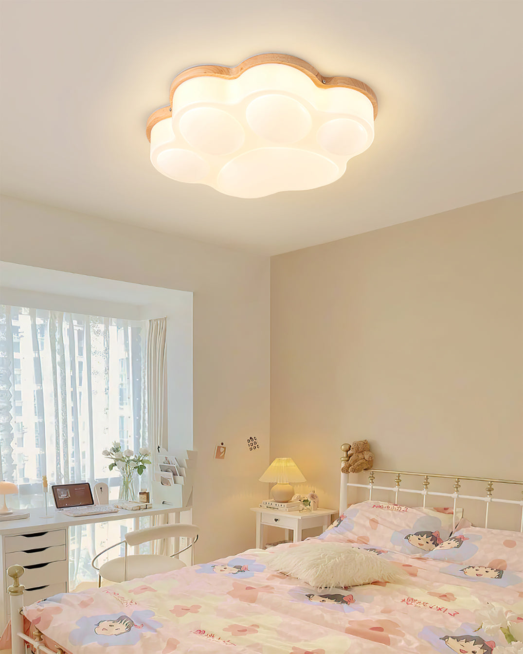 PootLuxe - Plafonnier avec design de patte de chat et éclairage intime