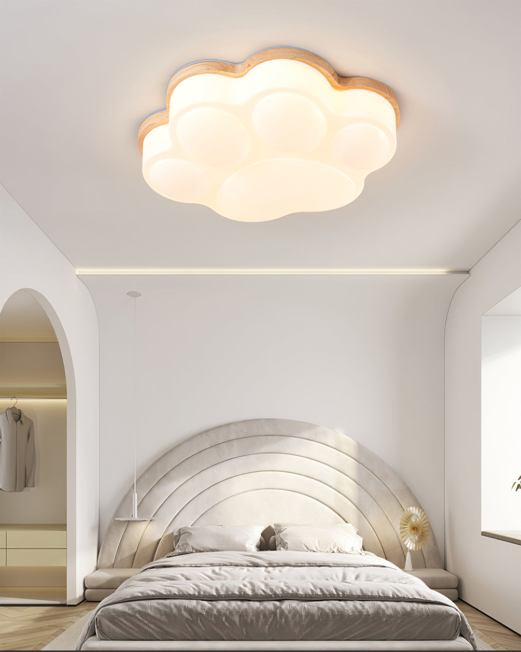 PootLuxe - Plafonnier avec design de patte de chat et éclairage intime