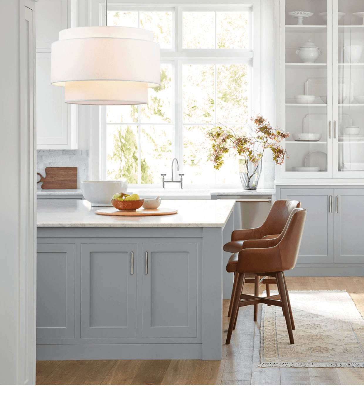 LinenBeam | Elegant Beige Pendant Lamp with LED Compatibility