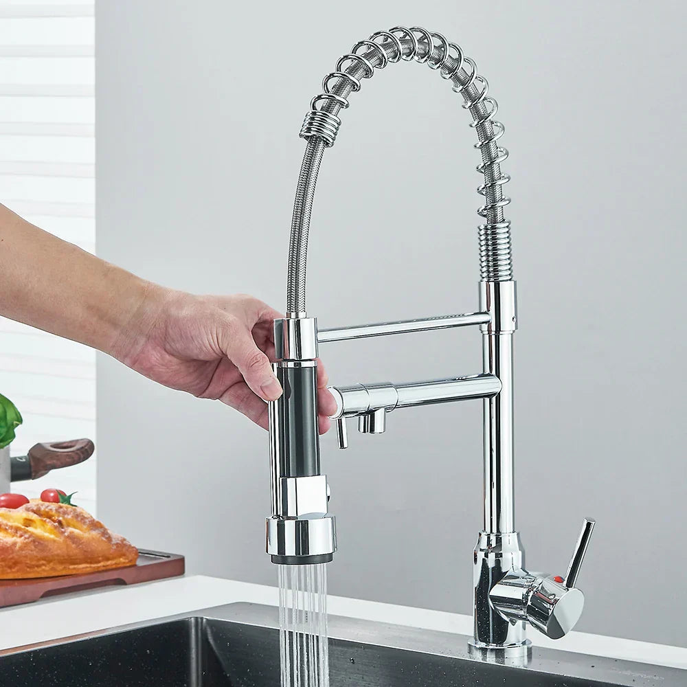 SpringFlow – Køkkenarmatur med dobbelt tud