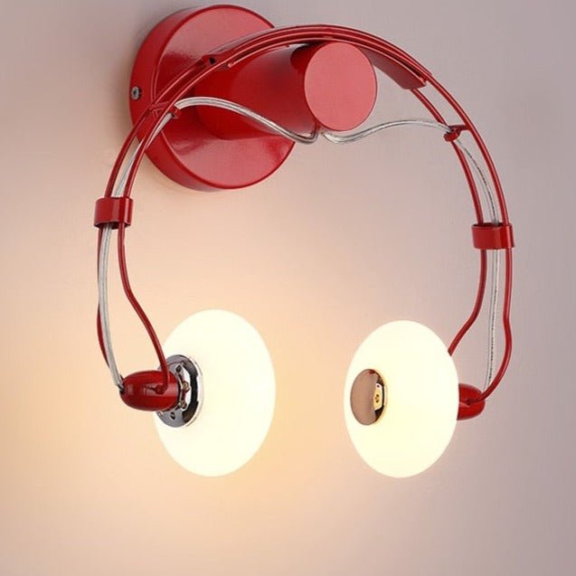SoundWave - LED-Wandlampe in Kopfhörerform