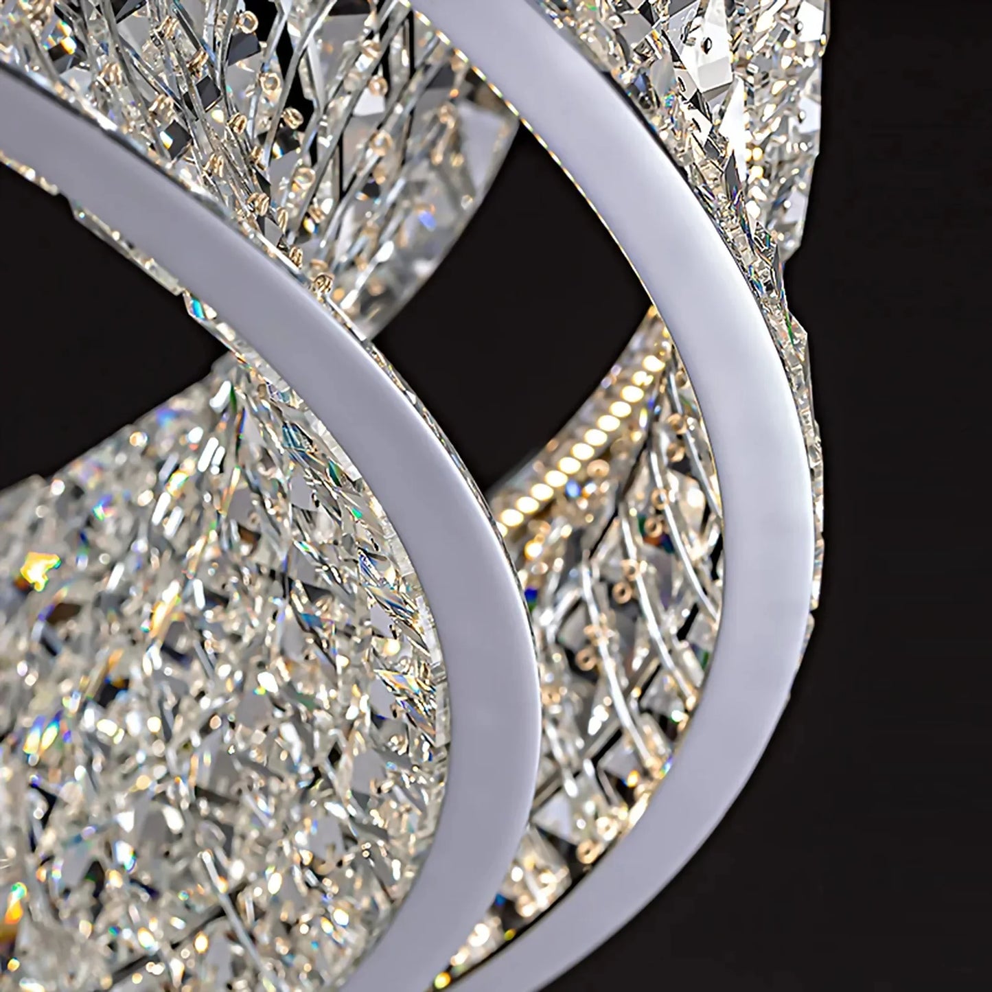 GlanzAura - Elegant Pendant Light with Sparkling Crystals