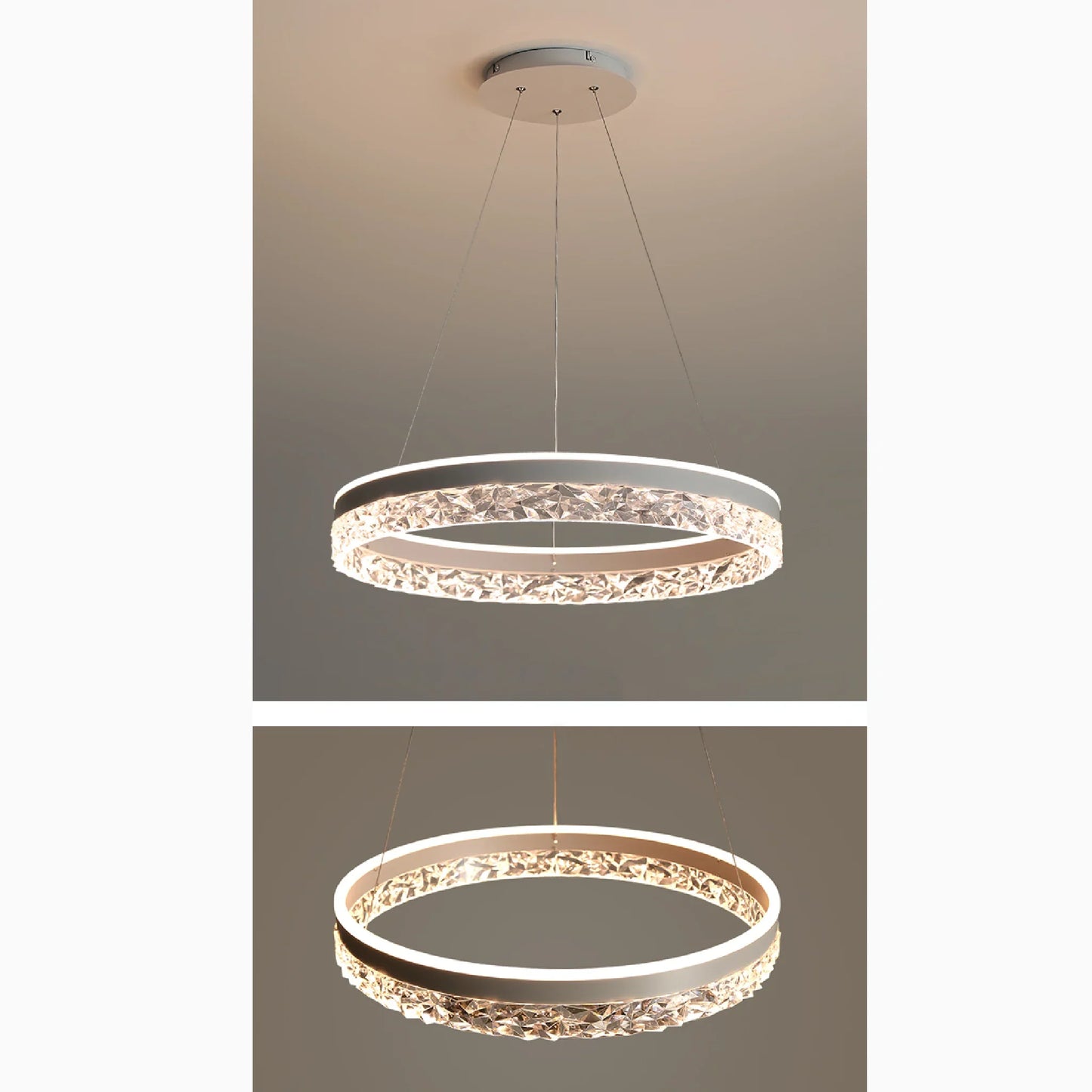 LumiRing - Crystal Ring-Shaped Chandelier
