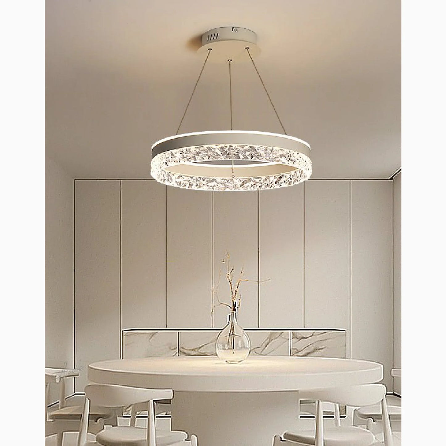 LumiRing - Crystal Ring-Shaped Chandelier