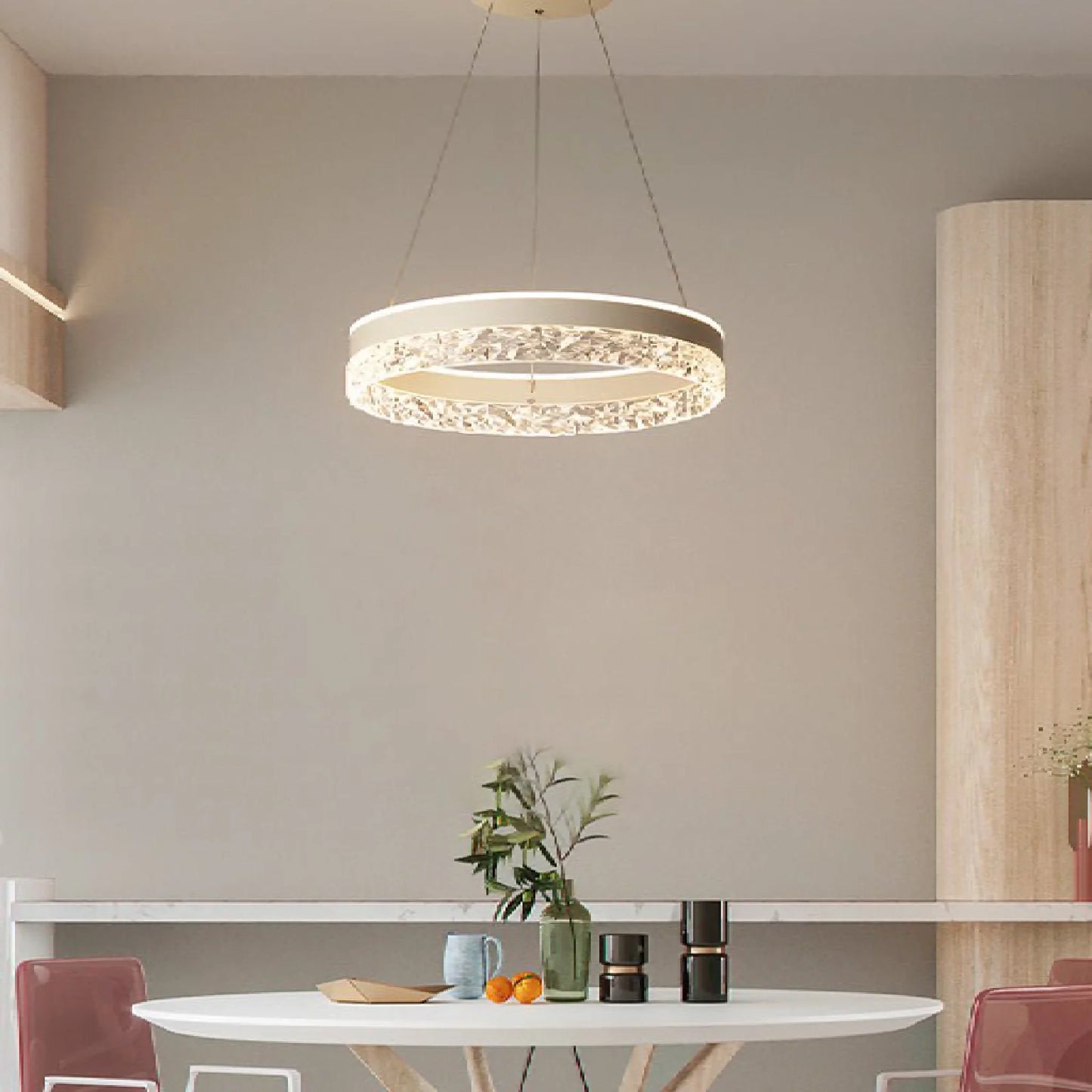 LumiRing - Crystal Ring-Shaped Chandelier