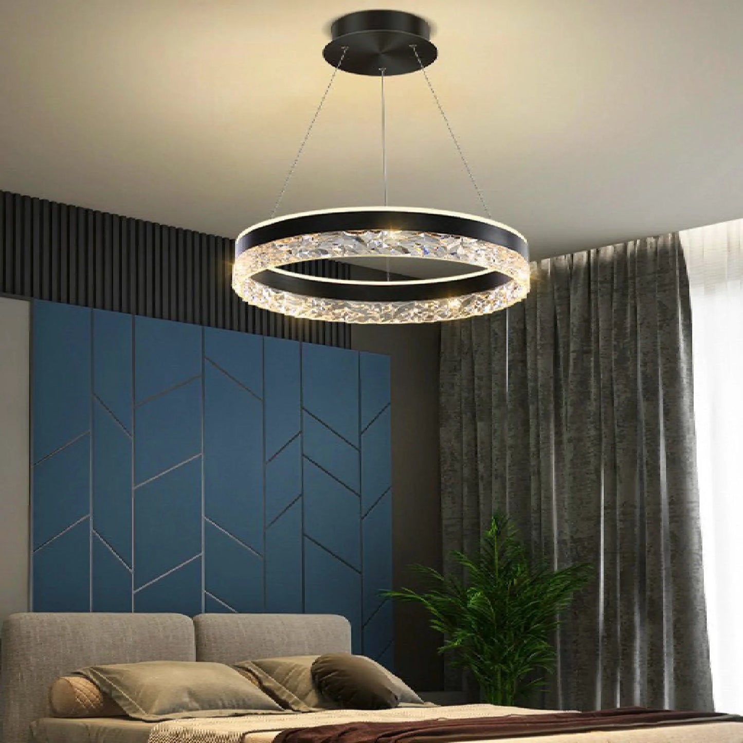LumiRing - Crystal Ring-Shaped Chandelier