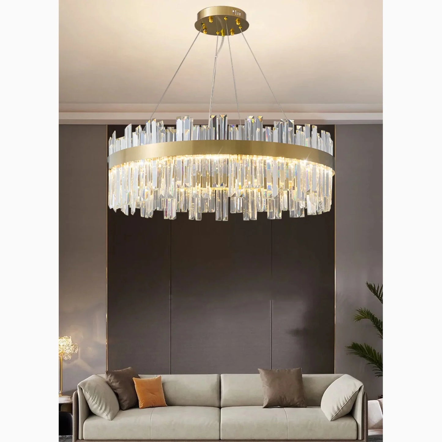 VetroGlow - Moderne glas trommelysependel
