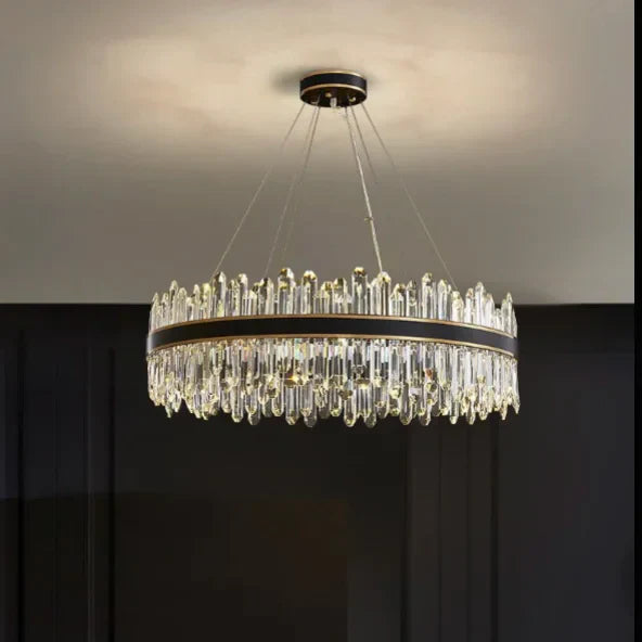 GlowSphere - Elegant rund krystalllysekrone