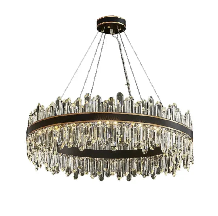 GlowSphere - Elegant rund krystalllysekrone