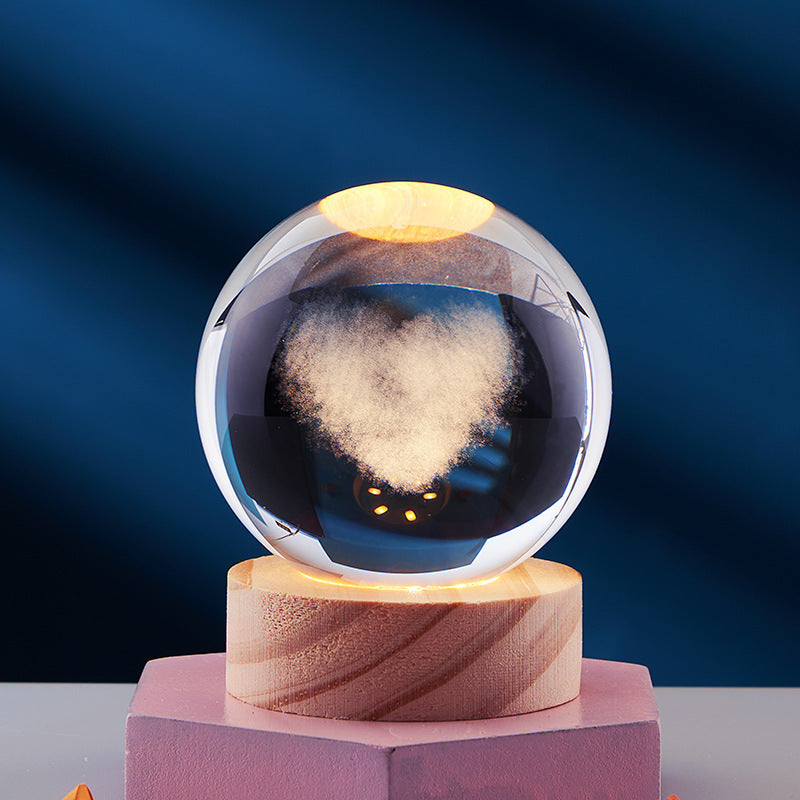 CrystalGlow - 3D-Nachtlampe mit magischem Effekt