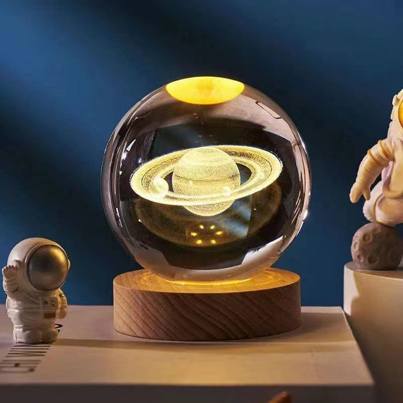 CrystalGlow - 3D-Nachtlampe mit magischem Effekt