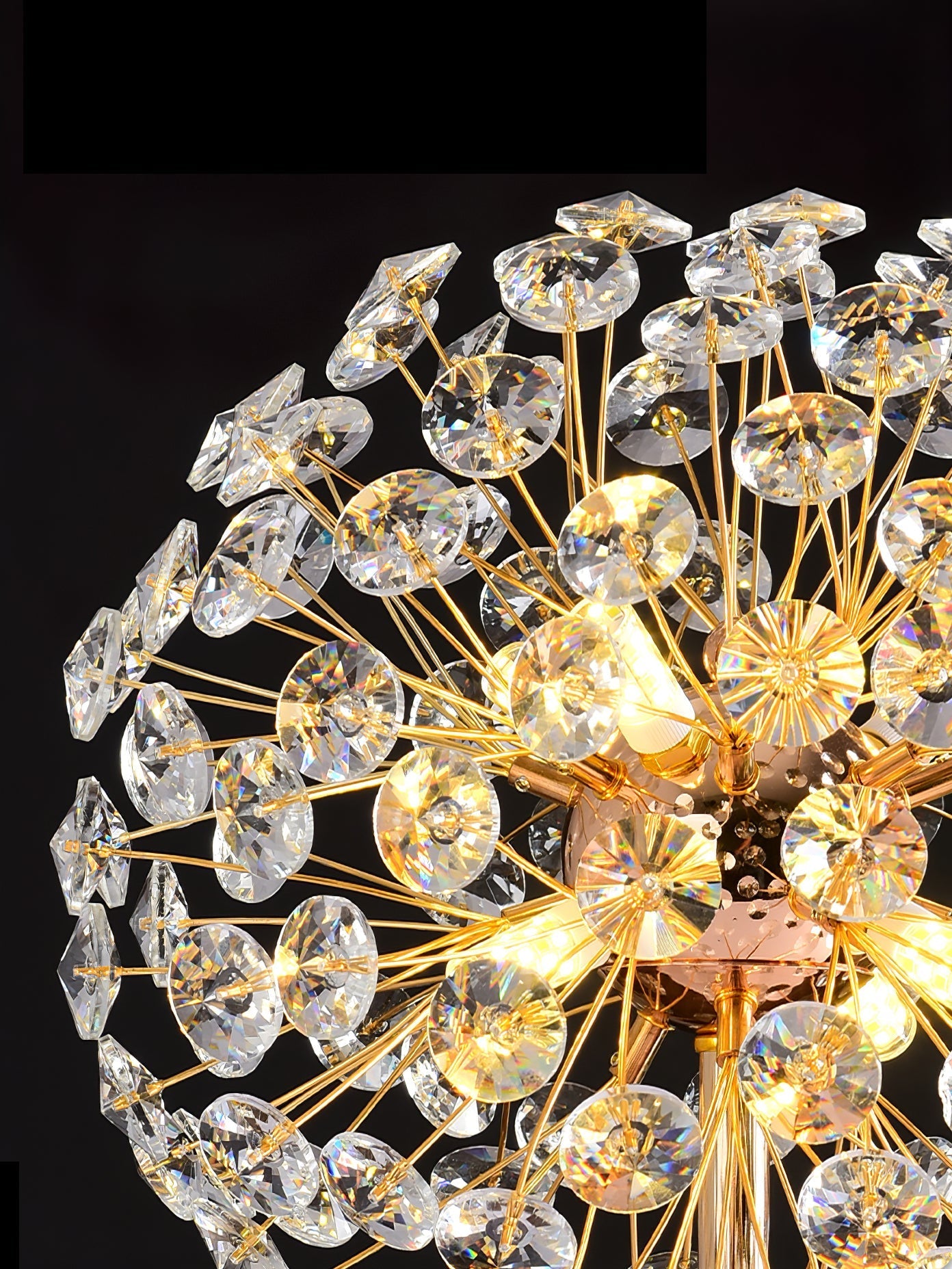 CrystalBloom - Bordlampe inspireret af mælkebøtte
