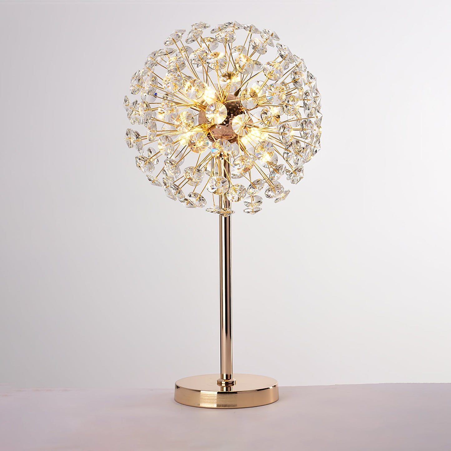 CrystalBloom - Bordlampe inspireret af mælkebøtte
