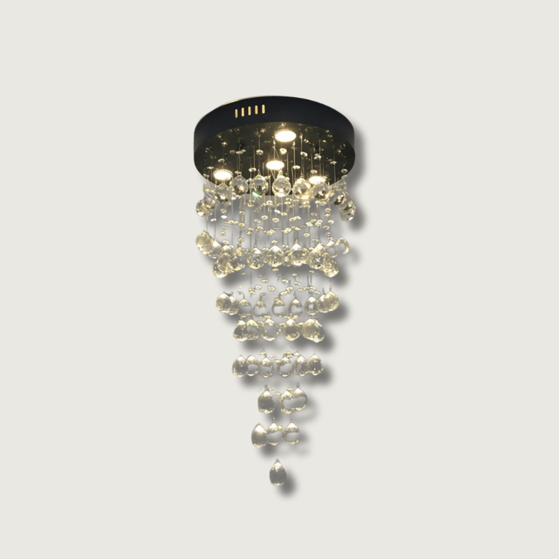 CrystalRain - Luxe Pendant Light with Large Crystal Drops