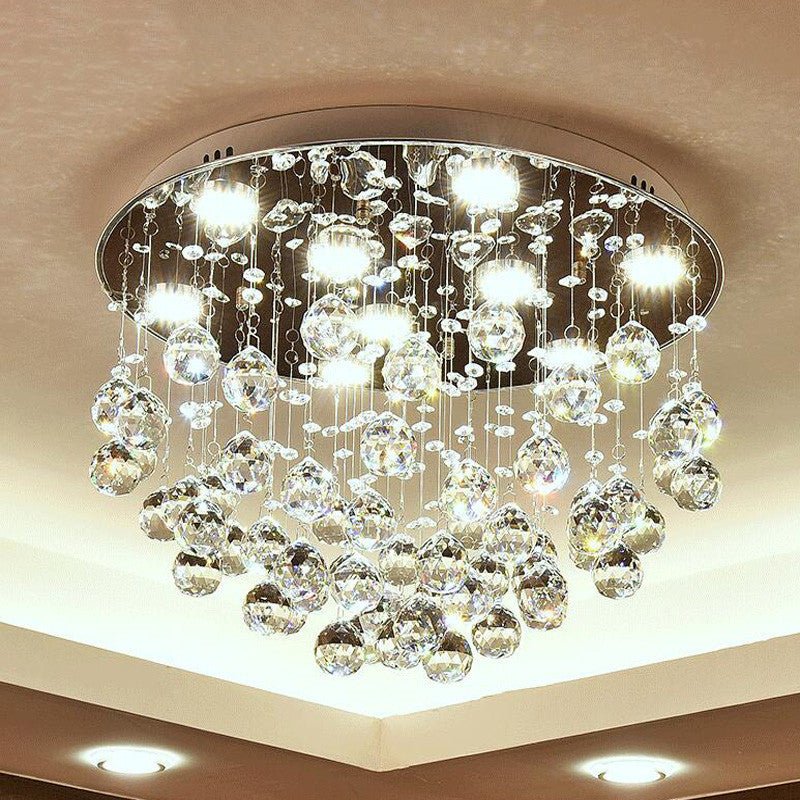 CrystalLume - Luxe Runde LED-Deckenleuchte