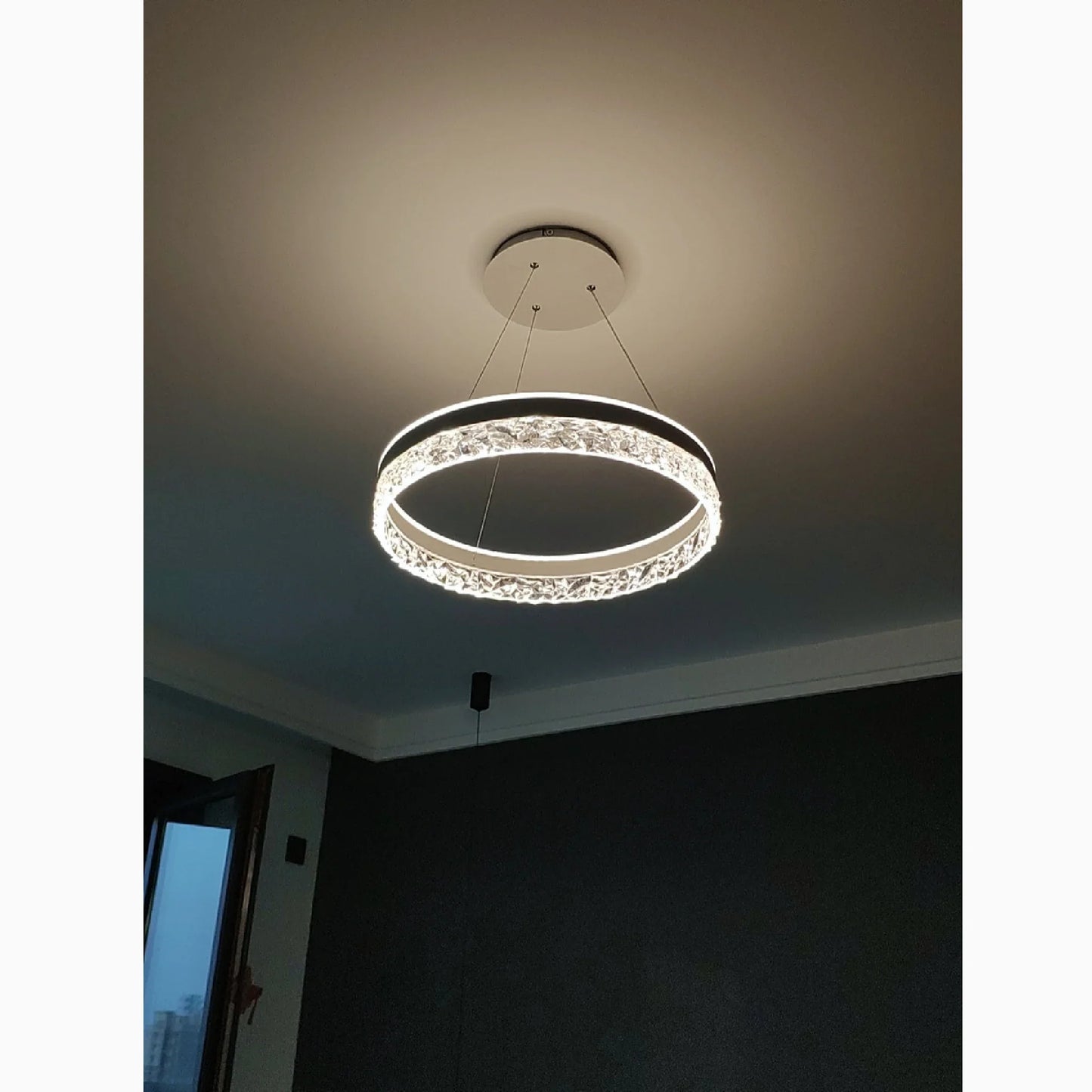 LumiRing - Crystal Ring-Shaped Chandelier