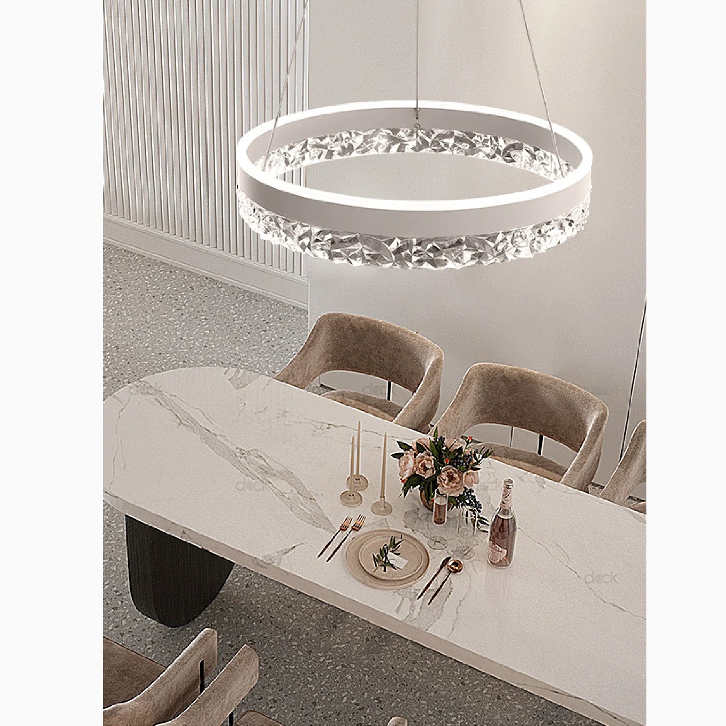 LumiRing - Crystal Ring-Shaped Chandelier