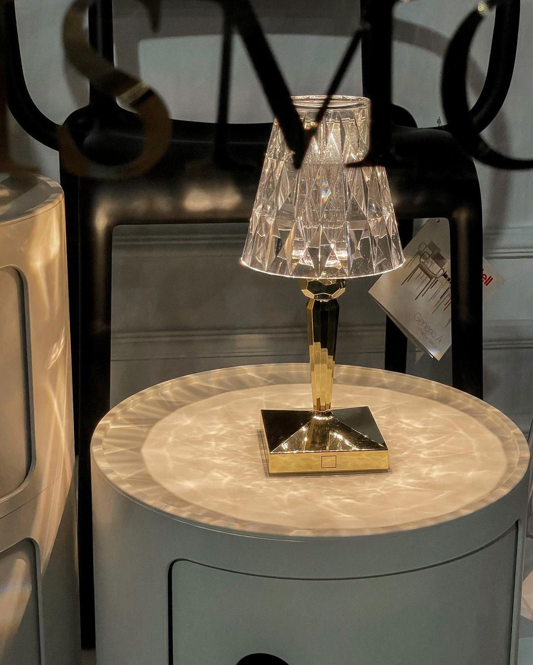 SparkLicht - Lampe de table moderne avec LED et effet glamour