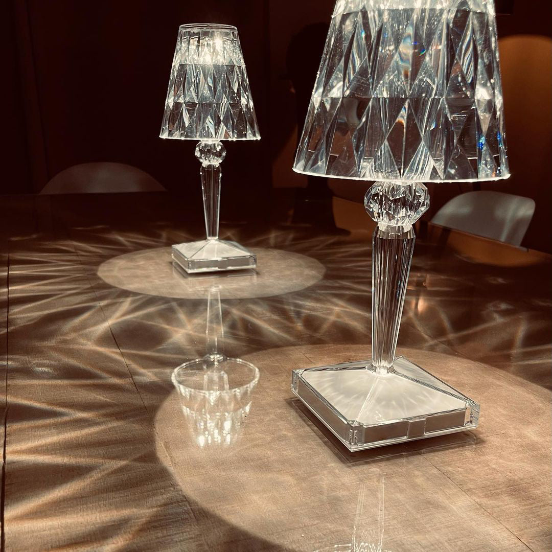 SparkLicht - Lampe de table moderne avec LED et effet glamour