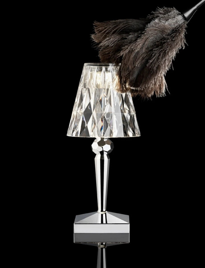 SparkLicht - Lampe de table moderne avec LED et effet glamour