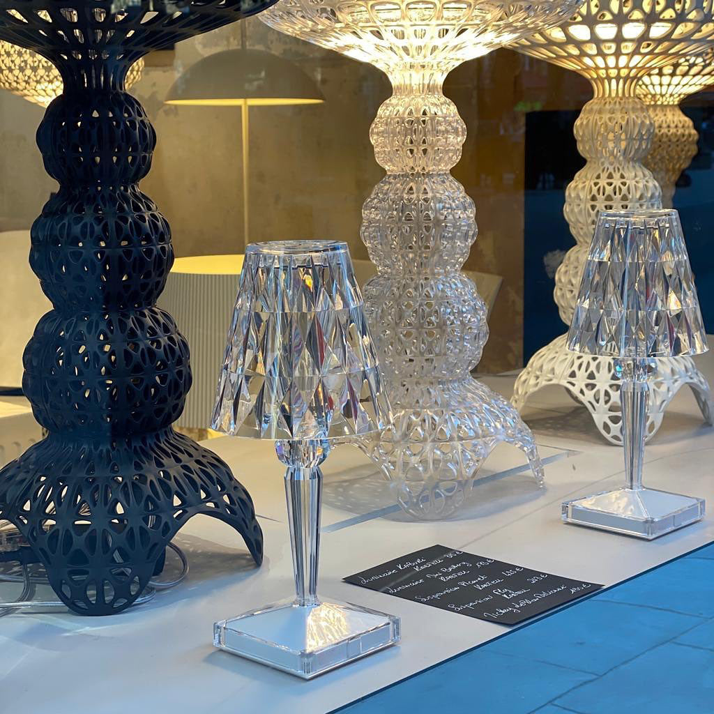 SparkLicht - Lampe de table moderne avec LED et effet glamour