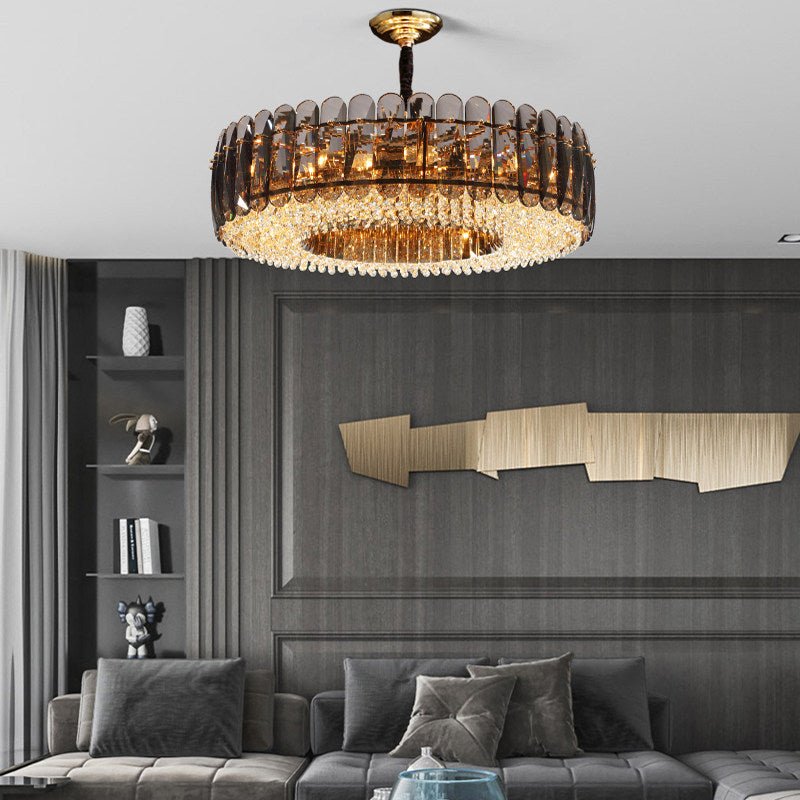 LumiGold - Round Luxury Crystal LED Chandelier