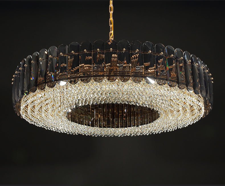 LumiGold - Round Luxury Crystal LED Chandelier