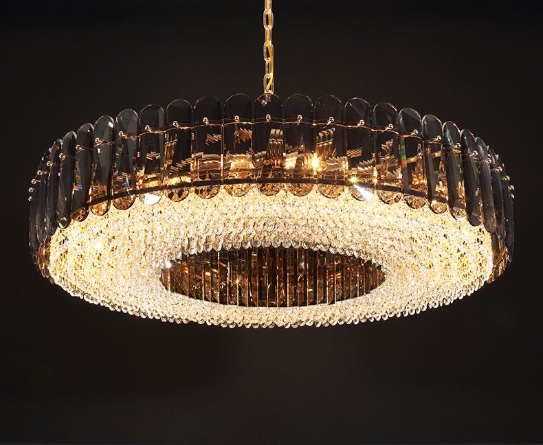 LumiGold - Round Luxury Crystal LED Chandelier