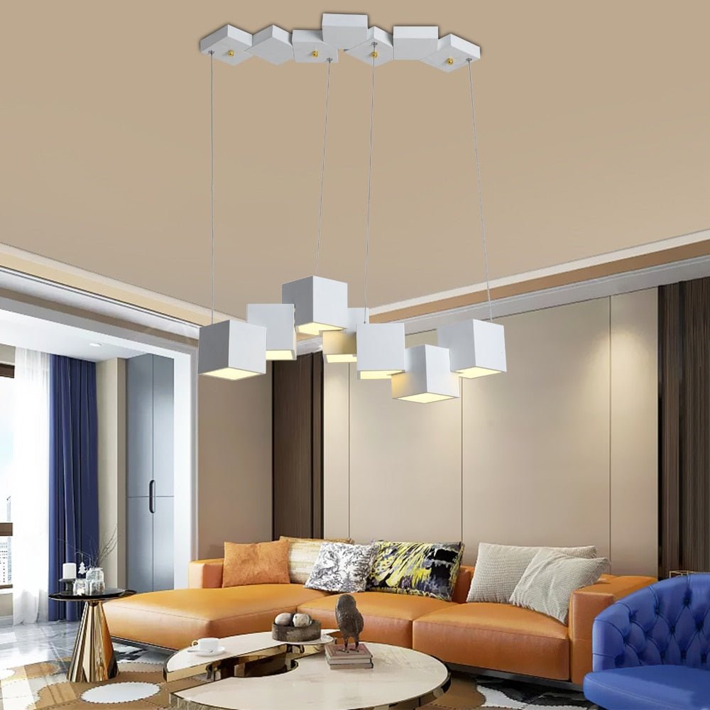 CubeLuxe - Modern LED Chandelier with Sleek Design