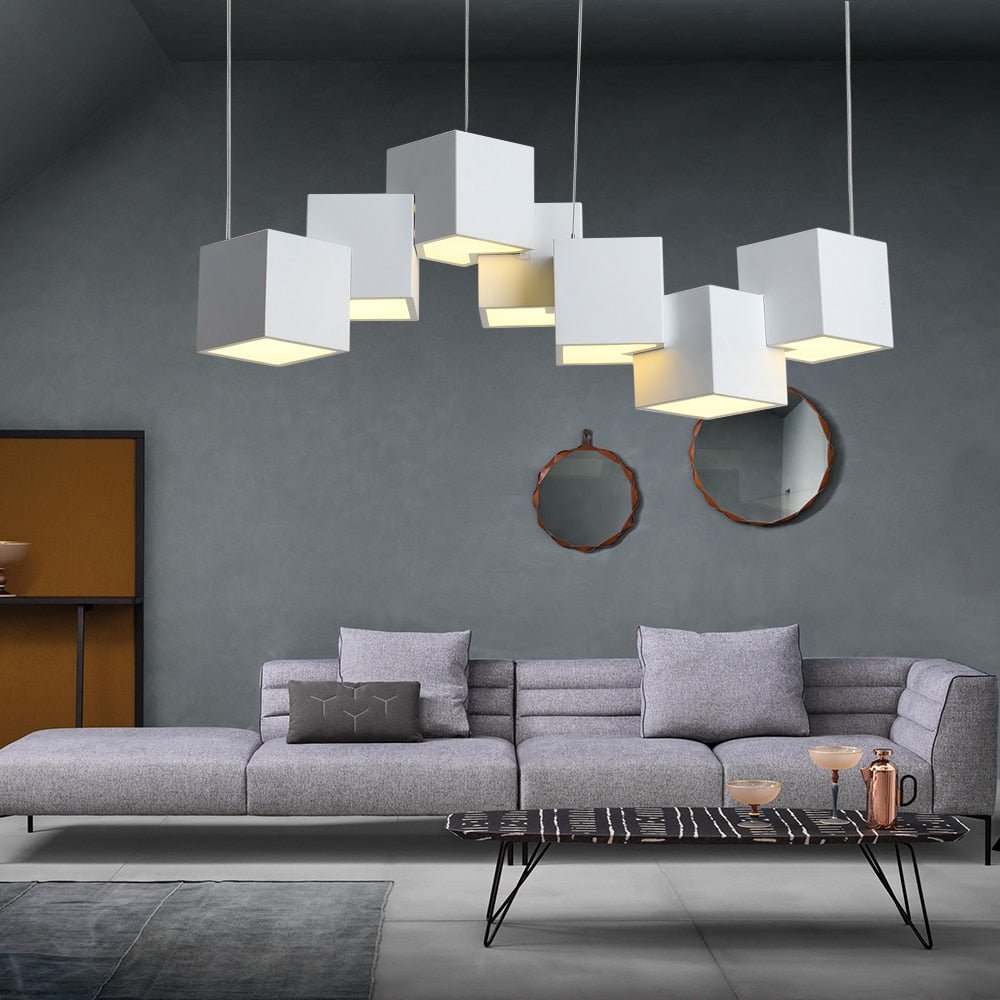 CubeLuxe - Modern LED Chandelier with Sleek Design