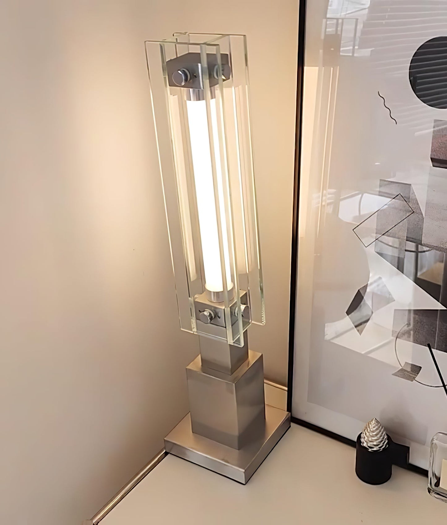 LampadaireGlow - Table Lamp with Refined Shape and Soft Glow