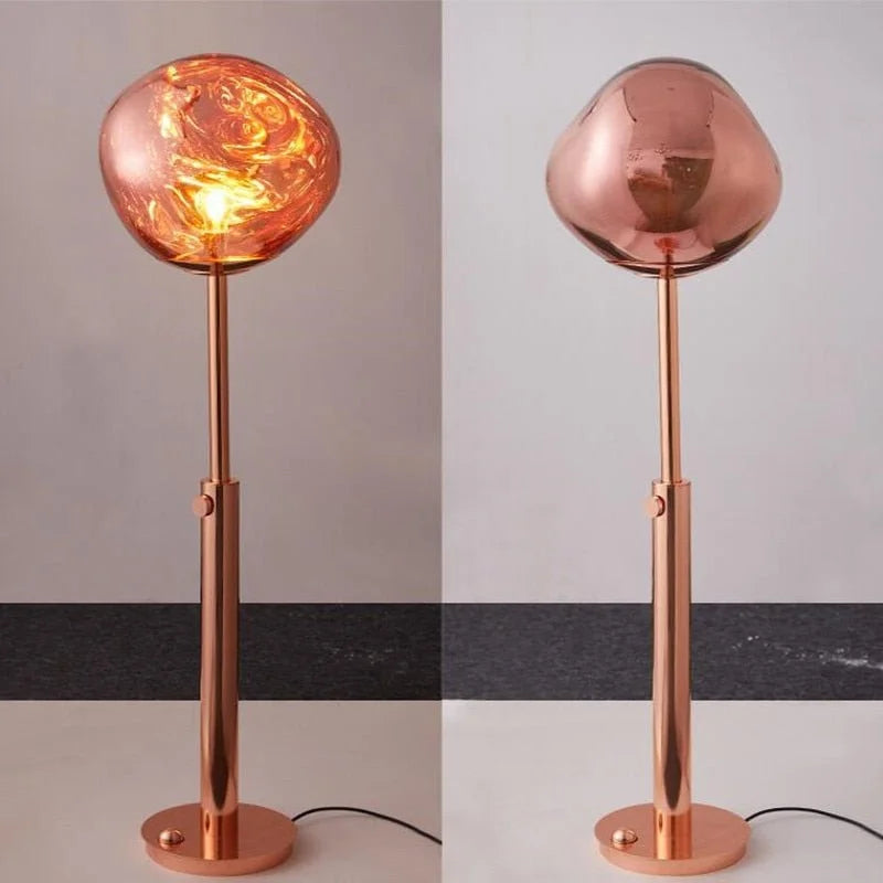 VertoGlow - Lampe sur pied en pierre de lave dimmable