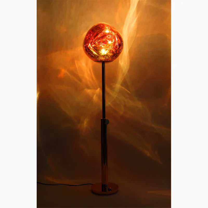 VertoGlow - Lampe sur pied en pierre de lave dimmable