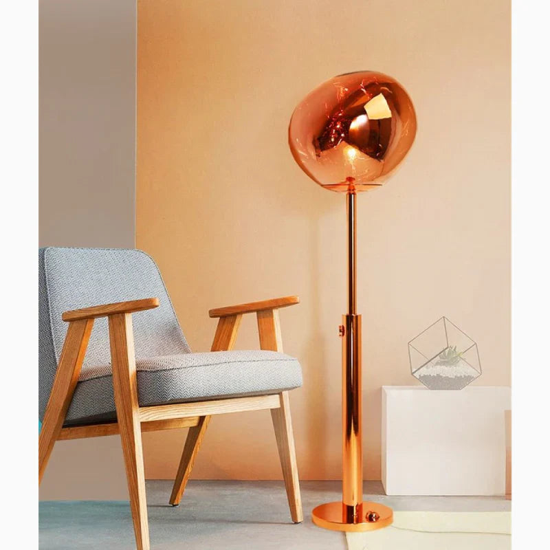 VertoGlow - Lampe sur pied en pierre de lave dimmable