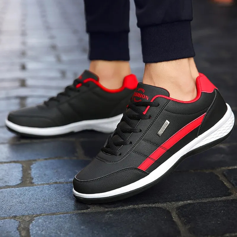 Baskets pour hommes - Cuir et orthopédiques - Renzo