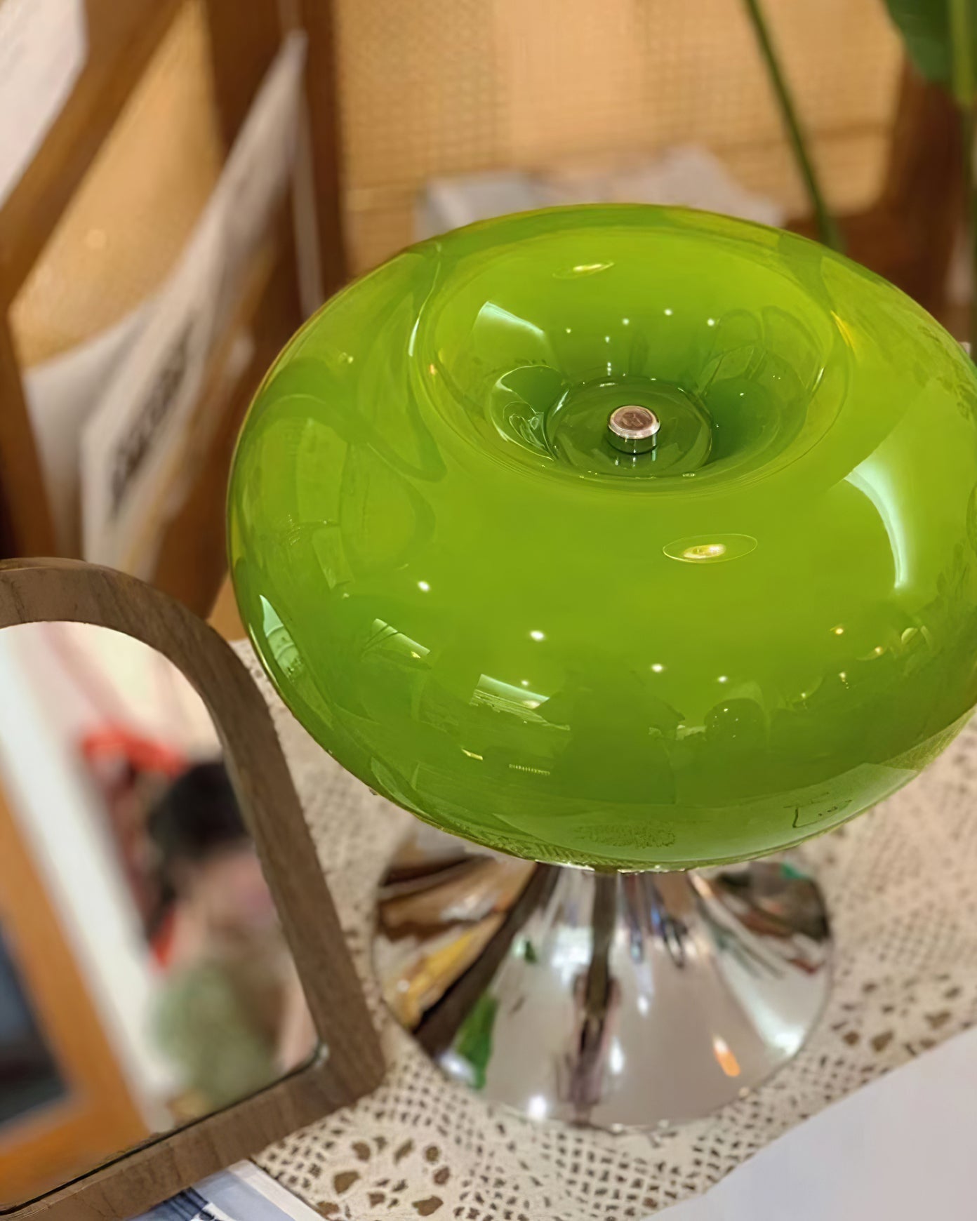 LolliGlow - Farverig glas- og metallampe til bord
